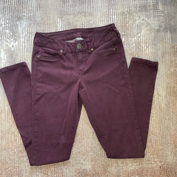 Maurices The Skinny Ponte Ankle Pant Small Purple XS - Picture 3 of 8